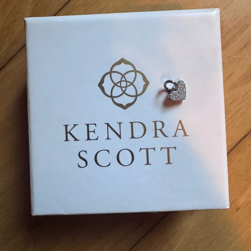 Kendra Scott diamond heart shaped charm
